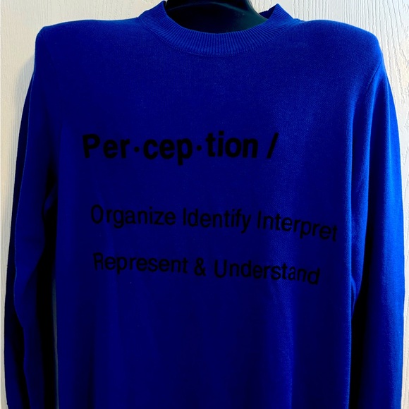 H&M Mens Blue Sweater Sweatshirt Size L - Picture 1 of 9